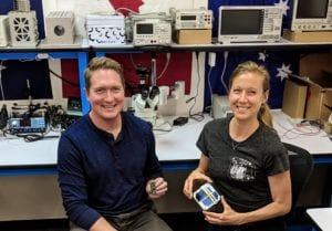 Swarm Technologies Co-Founders Sara Spangelo and Ben Longmier. Photo: Swarm Technologies