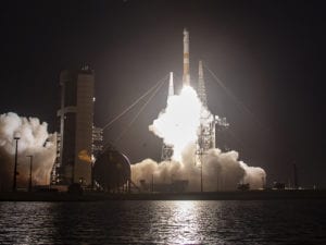 A ULA Delta IV lifting off, carrying the WGS-10 satellite. Photo: ULA