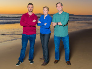 Slingshot Aerospace founders Thomas Ashman, Melanie Stricklan, David Godwin. Photo: Slingshot Aerospace