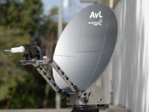 PathFinder Digital's BAT-GBS-85 MVSAT Terminal. Photo: PathFinder Digital