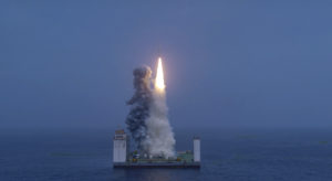 China Carries Out 1st Offshore Rocket Launch