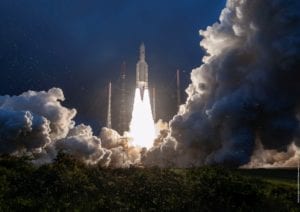 Arianespace Launches Satellites for Eutelsat, Indian Space Research Organization