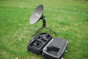 C-COM Integrates UHP Modem With Manpack Antenna Systems