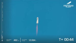 Blue Origin Sends Jeff Bezos & Crew into Space on New Shepard's First Crewed Mission