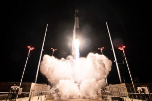 Rocket Lab Electron rocket lifts off from Launch Complex 2 in VIrginia on January 24, 2022. Photo: Rocket Lab/Brady Kenniston