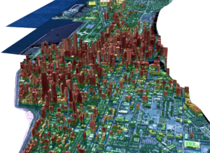 A LiDAR image of Chicago. Photo: USGS via NuView