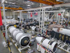 Virgin Orbit's Long Beach manufacturing facility in May 2020. Photo: Virgin Orbit/Greg Robinson.