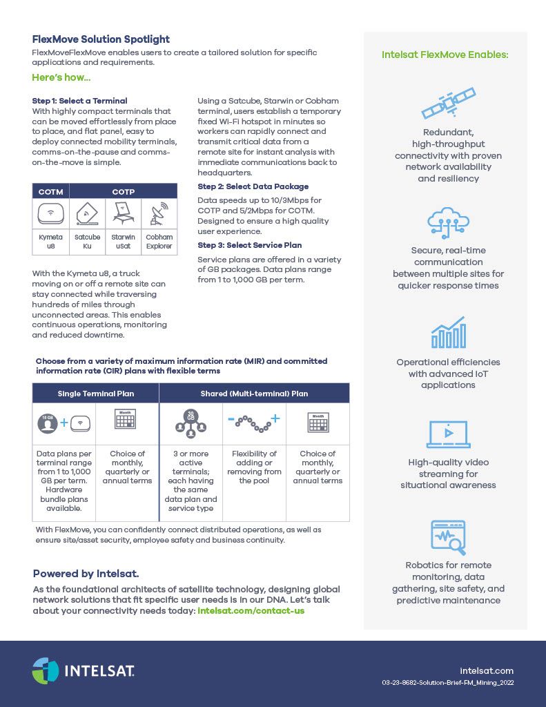 Connectivity Made Simple For Mining Operations - Via Satellite