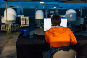 Amazon tests the prototype satellites for its Project Kuiper network. Photo: Amazon