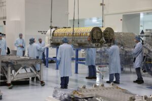 The fourth pair of Roll-Out Solar Array (ROSA) wings for the International Space Station (ISS) Photo: Redwire